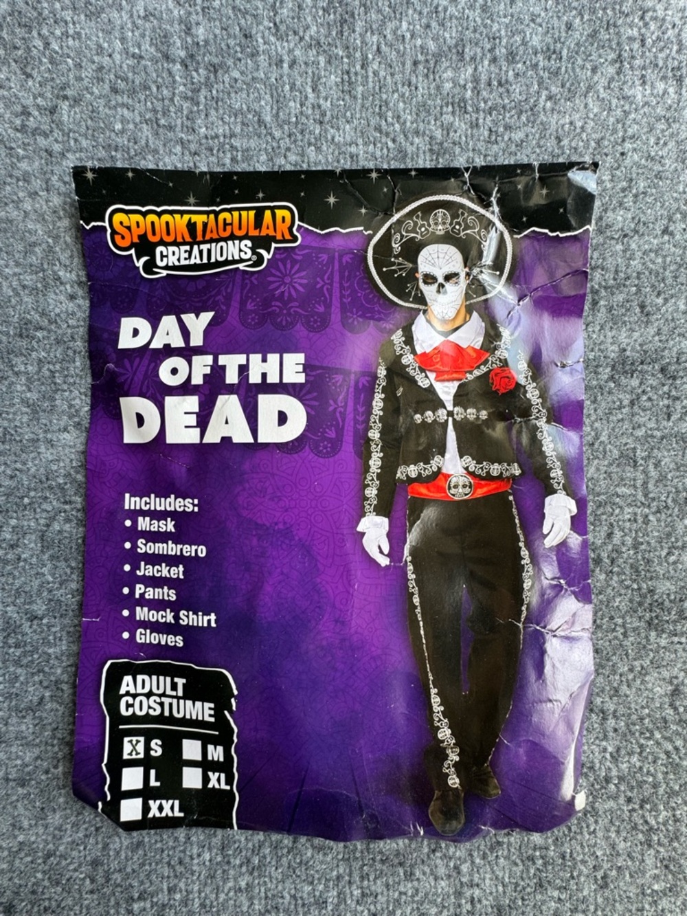 Day of the Dead Mariachi Sugar Skull Costume Adult Small